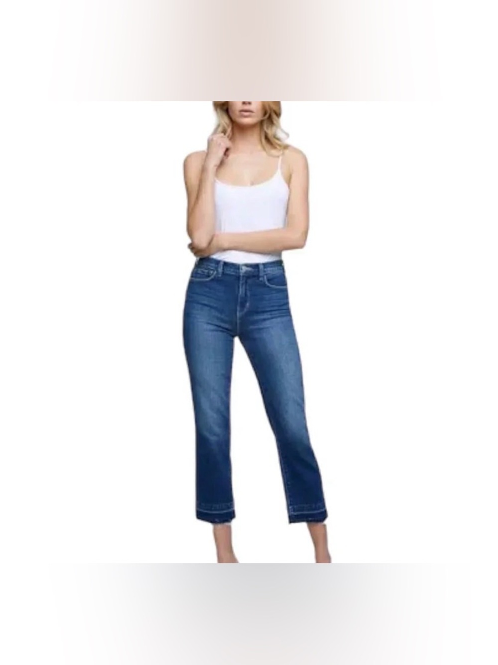L'Agence Harris High Rise Cropped Jeans in Talledega 27